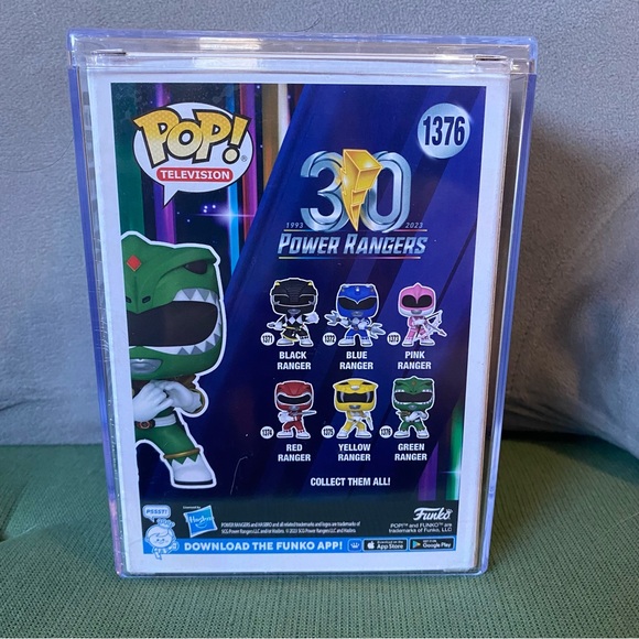 NWT Funko Pop Mighty Morphin Power Rangers 30th Anniversary Green Ranger 1376 - Picture 2 of 3